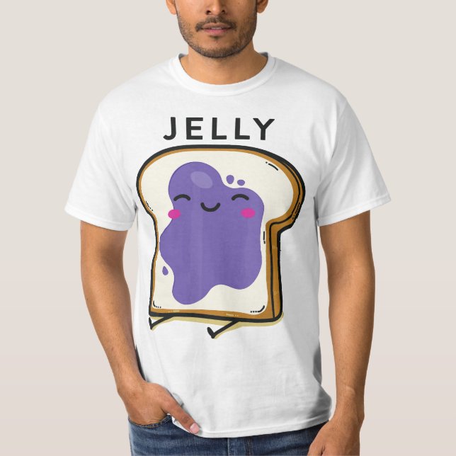 Camiseta Peanut Butter Jelly 2 Matching BFF Tees Best Frien (Anverso)