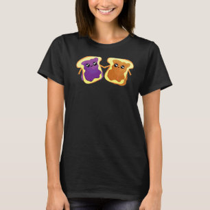 Camiseta Peanut Butter Jelly Food Love Graphic