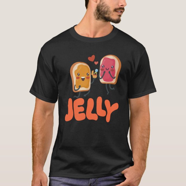 Camiseta Peanut Butter & Jelly Matching Couple Proposal (Anverso)