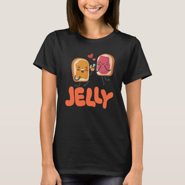 Camiseta Peanut Butter & Jelly Matching Couple Proposal (Anverso)