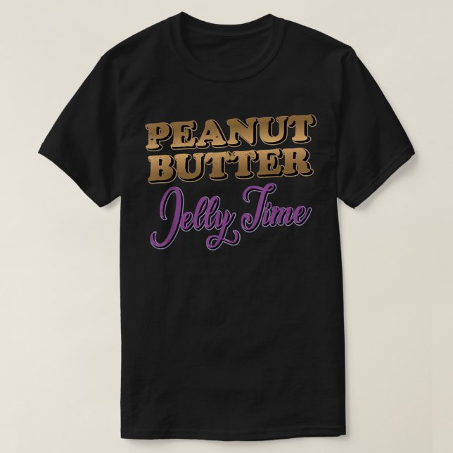 Camiseta Peanut Butter Jelly Time BFF Love Match Perfect  (Diseño del anverso)
