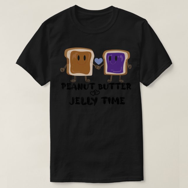 Camiseta Peanut Butter Jelly Time Bff Love Match Perfect149 (Diseño del anverso)