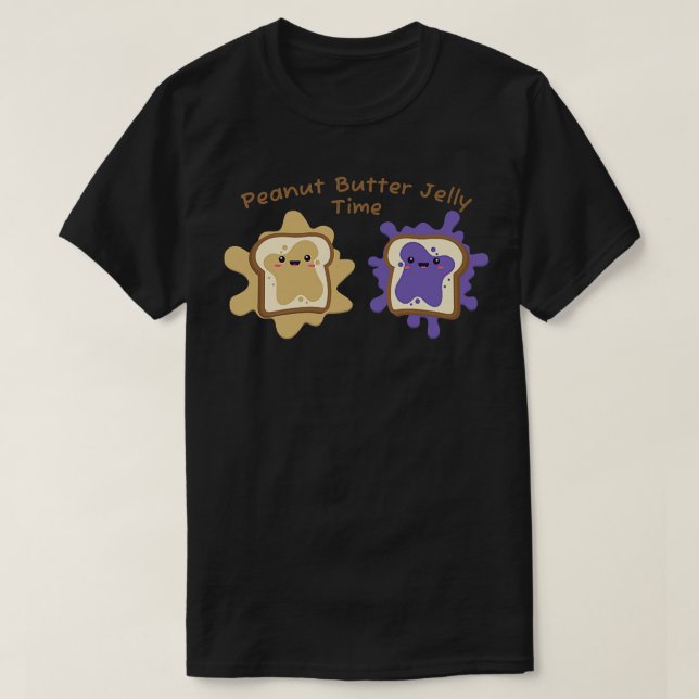 Camiseta Peanut Butter Jelly Time Bff Love Match Perfect149 (Diseño del anverso)
