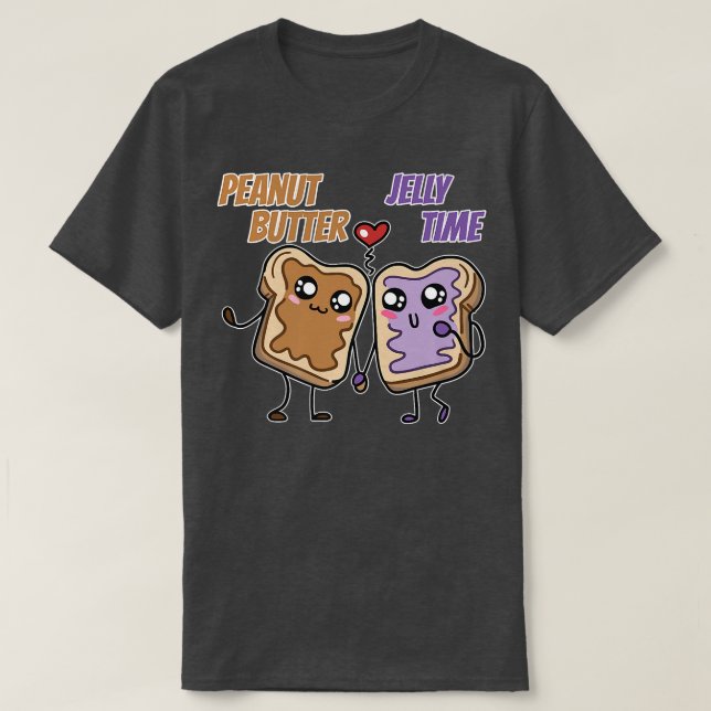 Camiseta Peanut Butter Jelly Time Bff Love Match Perfect 12 (Diseño del anverso)