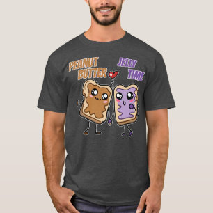 Camiseta Peanut Butter Jelly Time Bff Love Match Perfect 12