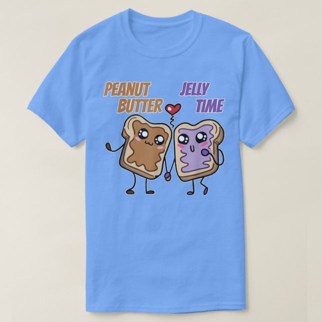 Camiseta Peanut Butter Jelly Time BFF Love Match Perfect T- (Diseño del anverso)