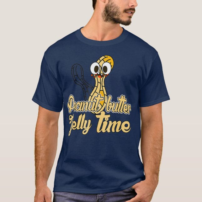 Camiseta Peanut Butter Jelly Time Funny Peanut Tee (Anverso)
