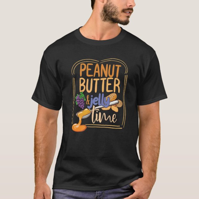 Camiseta Peanut Butter Jelly Time  Peanut Butter And Jelly (Anverso)