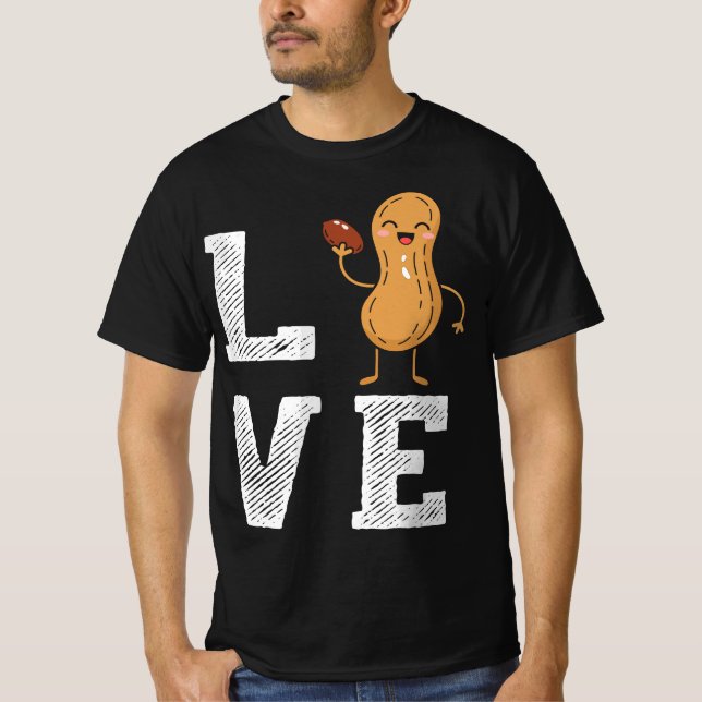 Camiseta Peanut Love - Peanut Lover Funny Peanut Cute Peanu (Anverso)