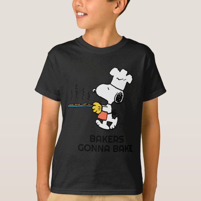 Camiseta Peanuts Baking Cookies  (Anverso)