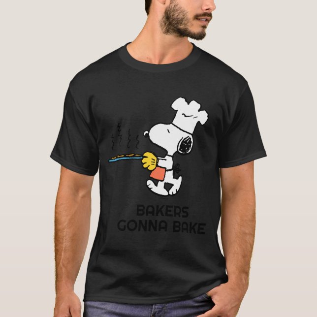 Camiseta Peanuts Baking Cookies  (Anverso)
