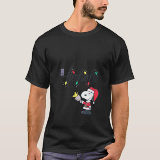 Camiseta Peanuts de Navidad para Mujeres Santa Snoopy Ho Ho