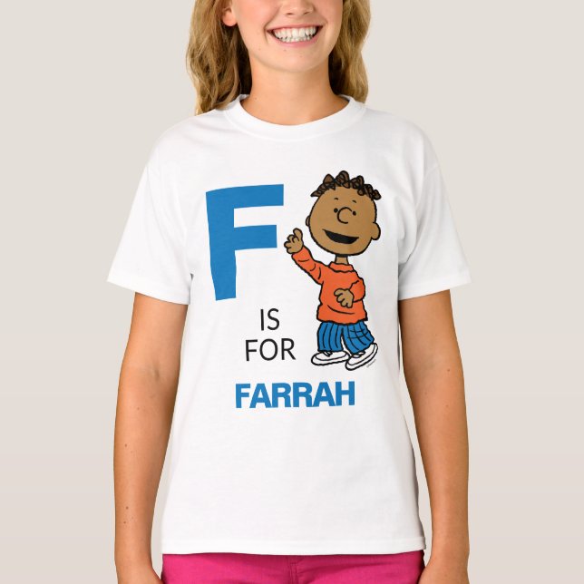 Camiseta PEANUTS | Franklin personalizado (Anverso)