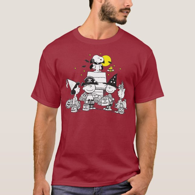 Camiseta Peanuts Halloween Group (Anverso)