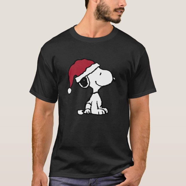 Camiseta Peanuts Holiday Santa Hat Snoopy  (Anverso)