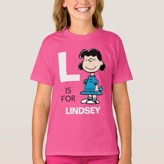 Camiseta PEANUTS | Lucy personalizada (Anverso)