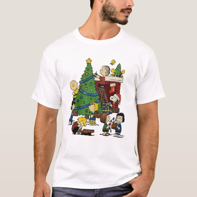 Camiseta peanuts snoopy christmas (Anverso)