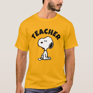 Camiseta Peanuts   Snoopy Turns Teacher