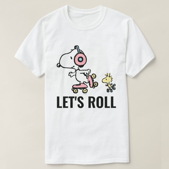 Camiseta PEANUTS | Snoopy & Woodstock | Vamos a correr (Diseño del anverso)