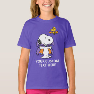 Camiseta Peanuts Snoopy Woodstock Vampiro Halloween