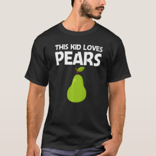 Camiseta Pear diseña niños niños niños niños niños jardiner