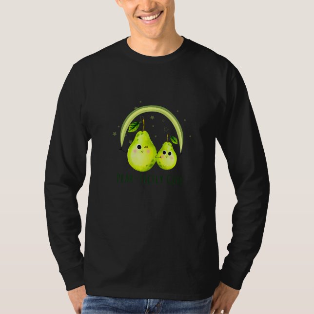 Camiseta Pear Fectly Cute   Pear Pun Jokes  Fruit Quote (Anverso)