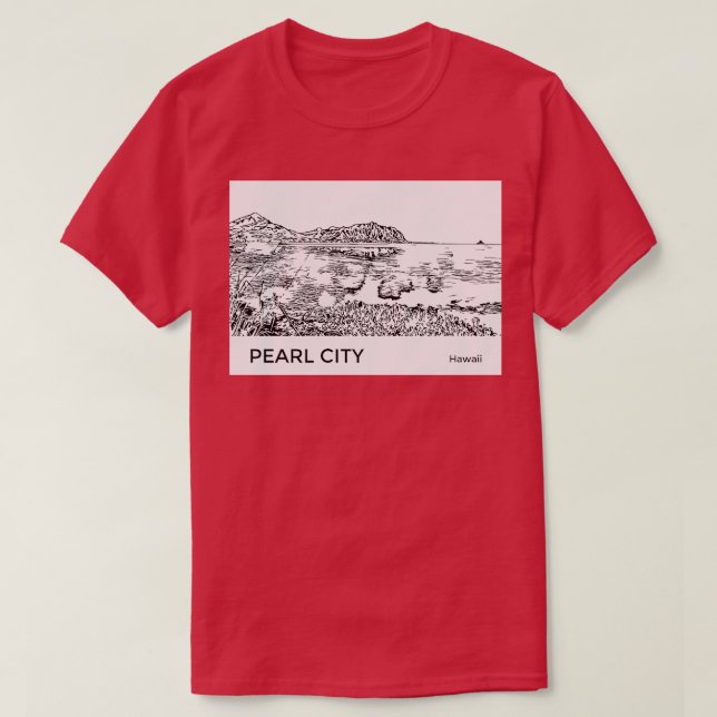 Camiseta Pearl City Hawaii TShirt (Diseño del anverso)