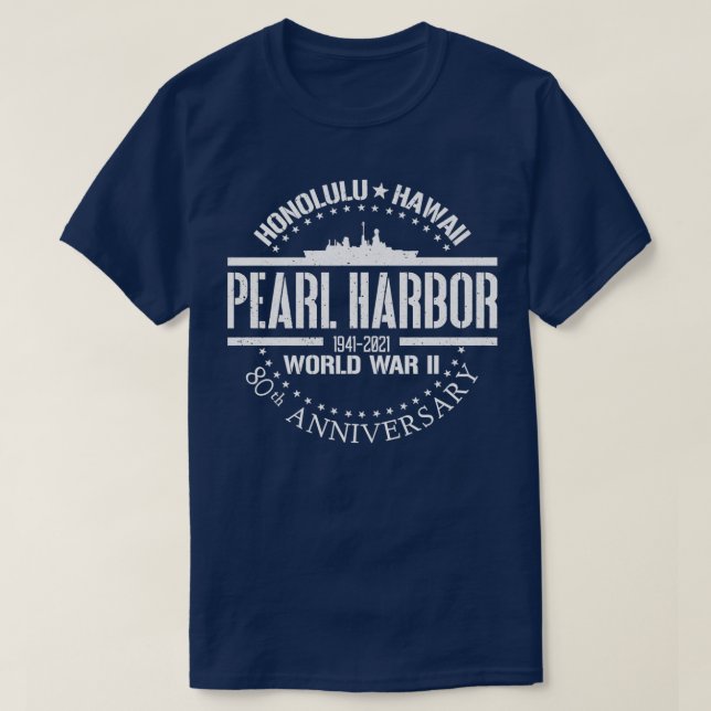 Camiseta Pearl Harbor 80th Anniversary 1941 World War 2 Vet (Diseño del anverso)