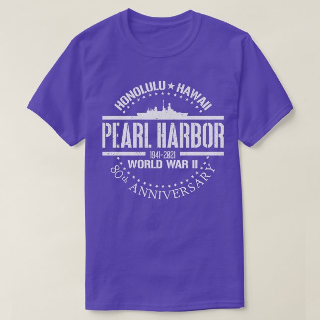 Camiseta Pearl Harbor 80th Anniversary 1941 World War 2 Vet (Diseño del anverso)