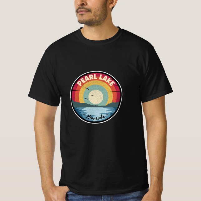 Camiseta Pearl Lake Minnesota Colorful Scene (Anverso)