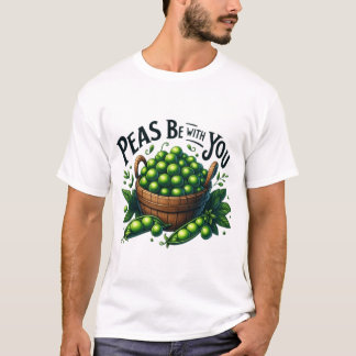 Camiseta Peas Be with You Funny Thankending