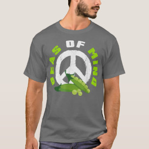 Camiseta Peas De Mente Vegetariano Tofu Tofu Comida De Soja