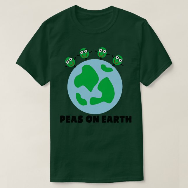 CAMISETA PEAS EN LA TIERRA (Diseño del anverso)