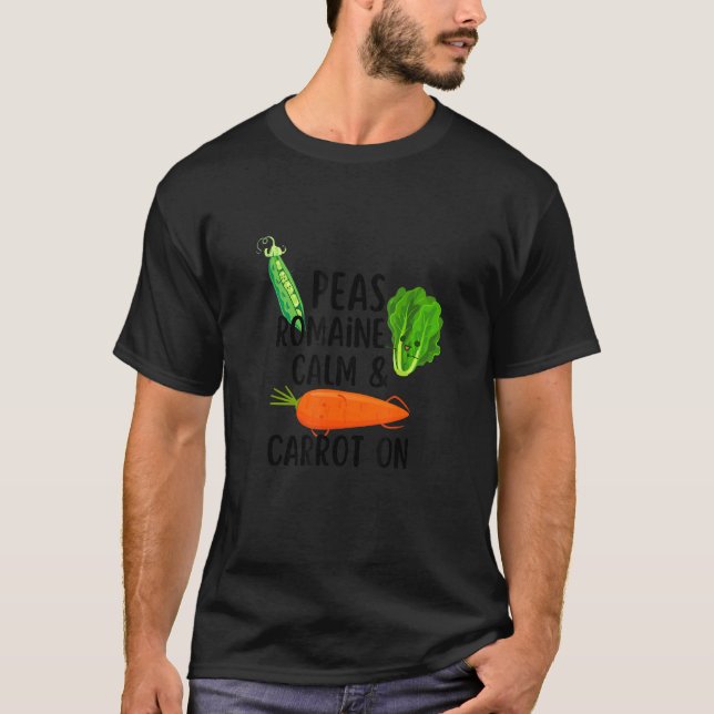 Camiseta Peas Romaine Calm & Carrot On Vegan  Lettuce (Anverso)
