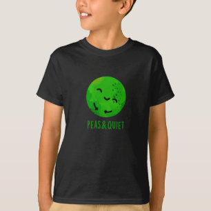 Camiseta Peas Y La Tranquila Graciosa Veggie Pea Pun Dark B