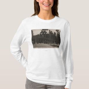 Camiseta Pebble Beach, CA - casa de campo en los abetos por