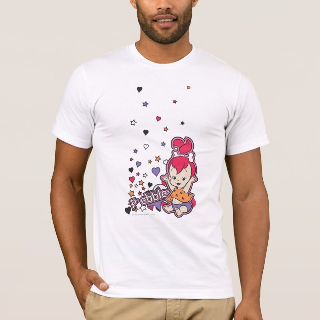Camiseta PEBBLES™ Corazón púrpura (Anverso)