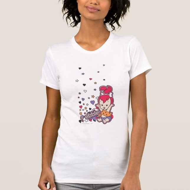 Camiseta PEBBLES™ Corazón púrpura (Anverso)