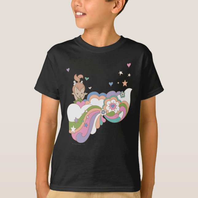 Camiseta PEBBLES™ Rainbow Cloud (Anverso)