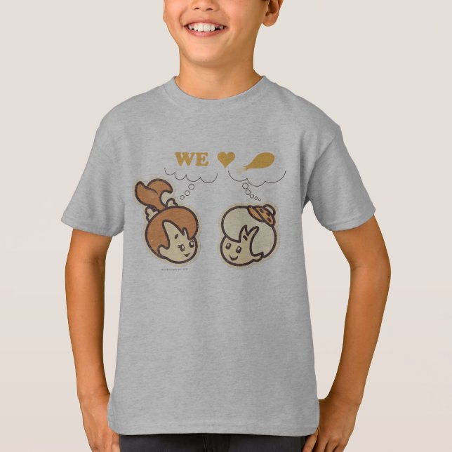 Camiseta PEBBLES™ y BAMM-BAMM™ Love Food (Anverso)