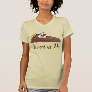 Camiseta Pecan Pie Tart sureño postre de comida sureña como