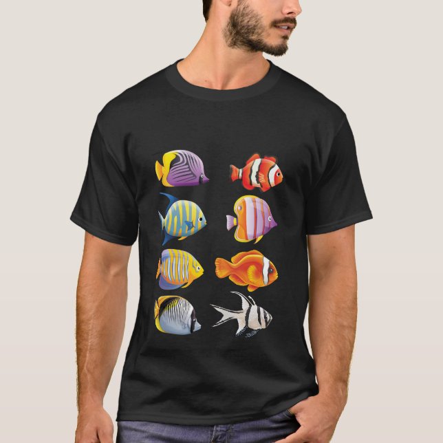 Camiseta Peces acuarios (Anverso)