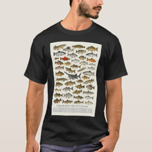 Camiseta Peces de agua dulce de Canadá Identificación de vi