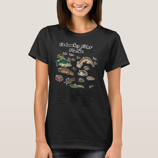Camiseta peces de agua dulce de florida (Anverso)