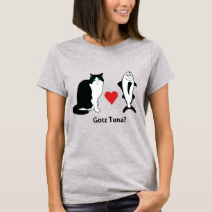 Camiseta Peces de atún, Chiste de gato