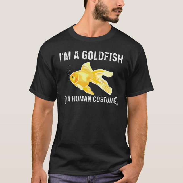 Camiseta Peces De Oro Para Hombres Mujeres Oro Acuario Masc (Anverso)