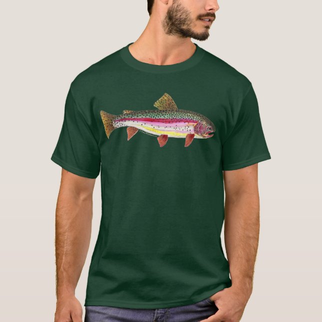 Camiseta Peces de trucha arco iris (Anverso)