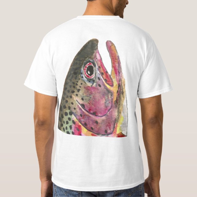 Camiseta Peces de trucha arco iris (Reverso)