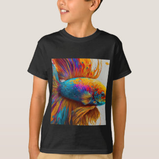 Camiseta peces de varios colores