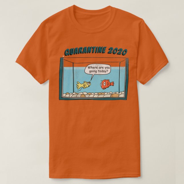 Camiseta peces en cuarentena (Diseño del anverso)